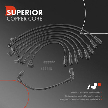 Set of 9 Spark Plug Wires for Chevrolet Tahoe (1996–2000) - 12192001, 12192364, 7862
