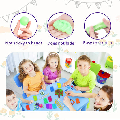 Polymer Clay Set of 110 Colors Non-Sticky Oven Bake Modeling (No Part Numbers)