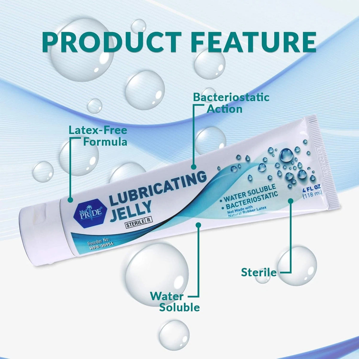 4 oz Sterile Surgical Lubricant Jelly Tube - Water-Soluble