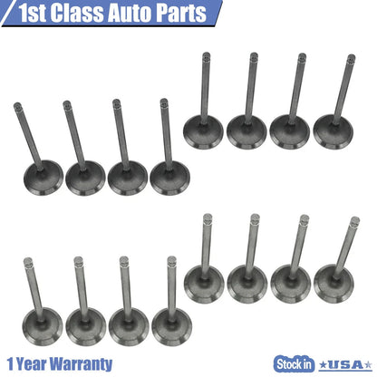 16PCS Intake Exhaust Valves for Subaru Impreza WRX Turbo (2002–2005)