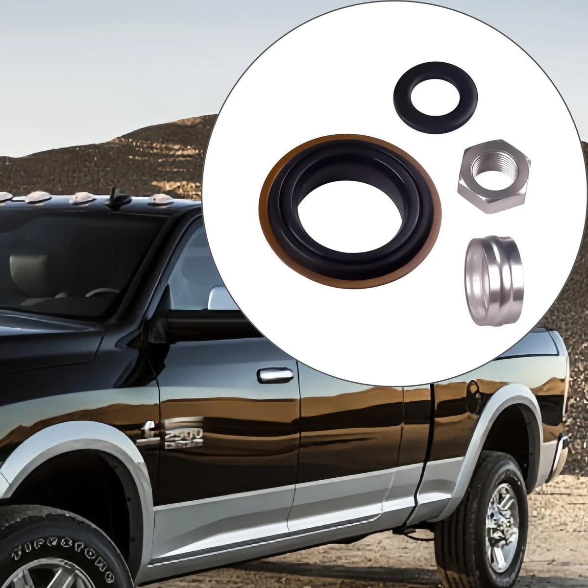 Front Axle Pinion Seal Kit for Dodge Ram 2500 3500 4X4 (2003–2017)