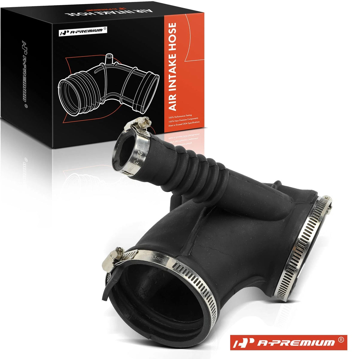 Throttle Engine Air Intake Hose w/Clamp for BMW 530i (2001–2003) - ANTK112, 13547505836
