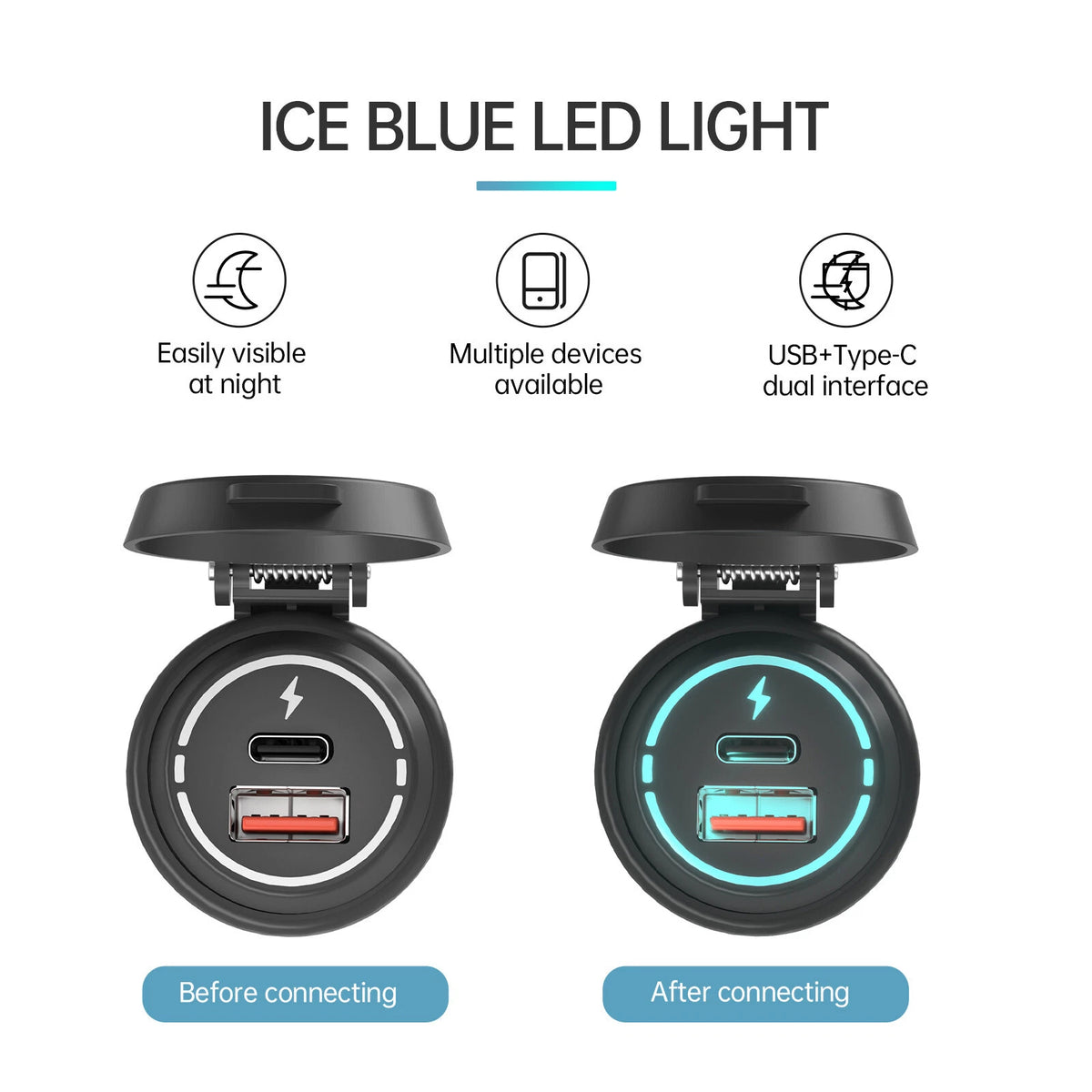 2X Car Charger Dual Type-C Port for Universal Use
