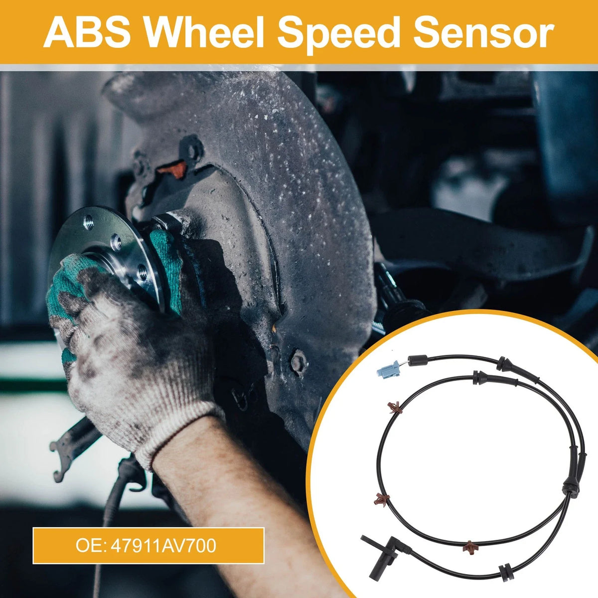 ABS Wheel Speed Sensor No. 47911AV700 for Nissan Primera (1990–2001)