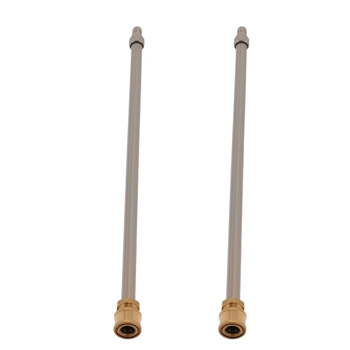 2PC Stainless Steel Extension Wand Kit for Pressure Washer Lance (4000 PSI)