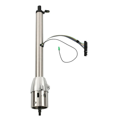 28" Stainless Steel Tilt Steering Column & Adapter for Universal (No Key)