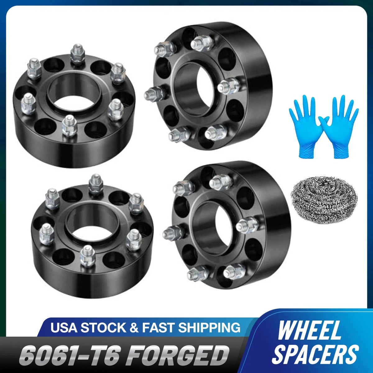 Set of 4 Hubcentric Wheel Spacers 1.25" 1.5" 2" 6x5.5 for Chevy Silverado GMC Yukon