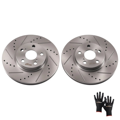 Front Brake Rotors Pair for Toyota Corolla (2009–2019) Pontiac Vibe (2009–2010) S31505