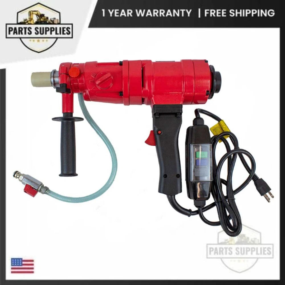 3 Speed 2HP Handheld Core Drill for Virginia Abrasives CD3 (Case Included)