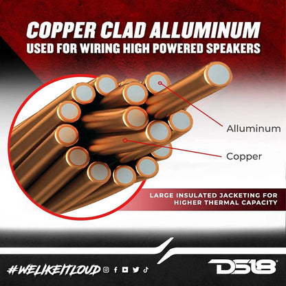 16-GA Ultra Flex Speaker Wire for - 100 Ft Red/Black