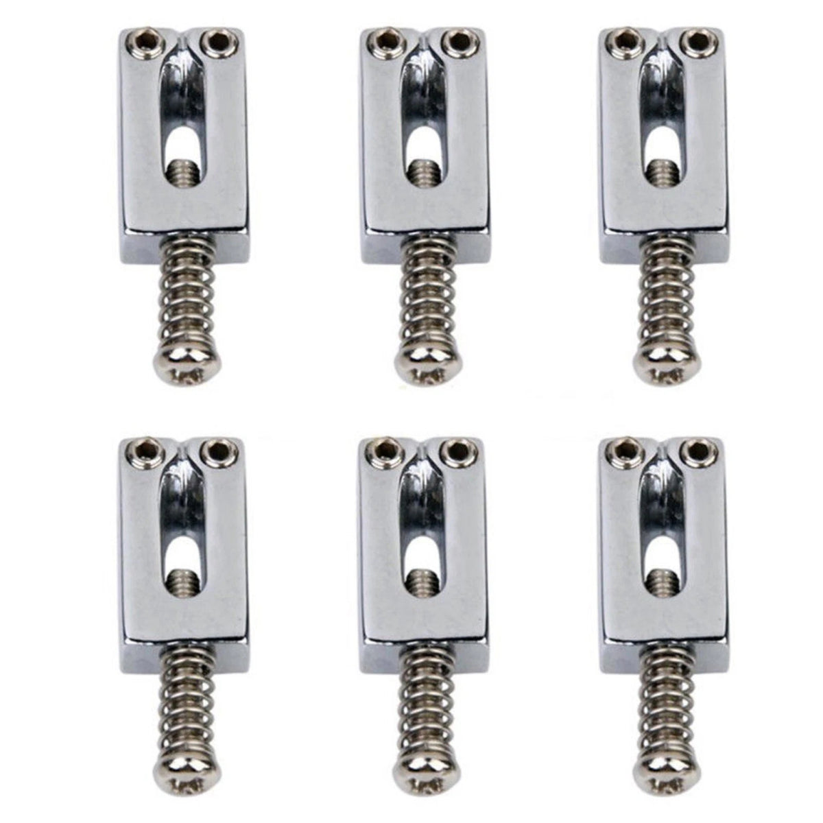 6-Pack Tremolo Bridge Saddles for Electric Guitar Strat