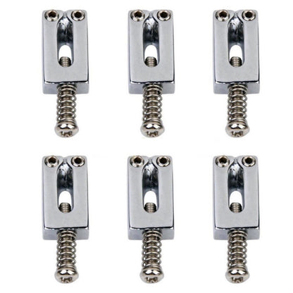 6-Pack Tremolo Bridge Saddles for Electric Guitar Strat