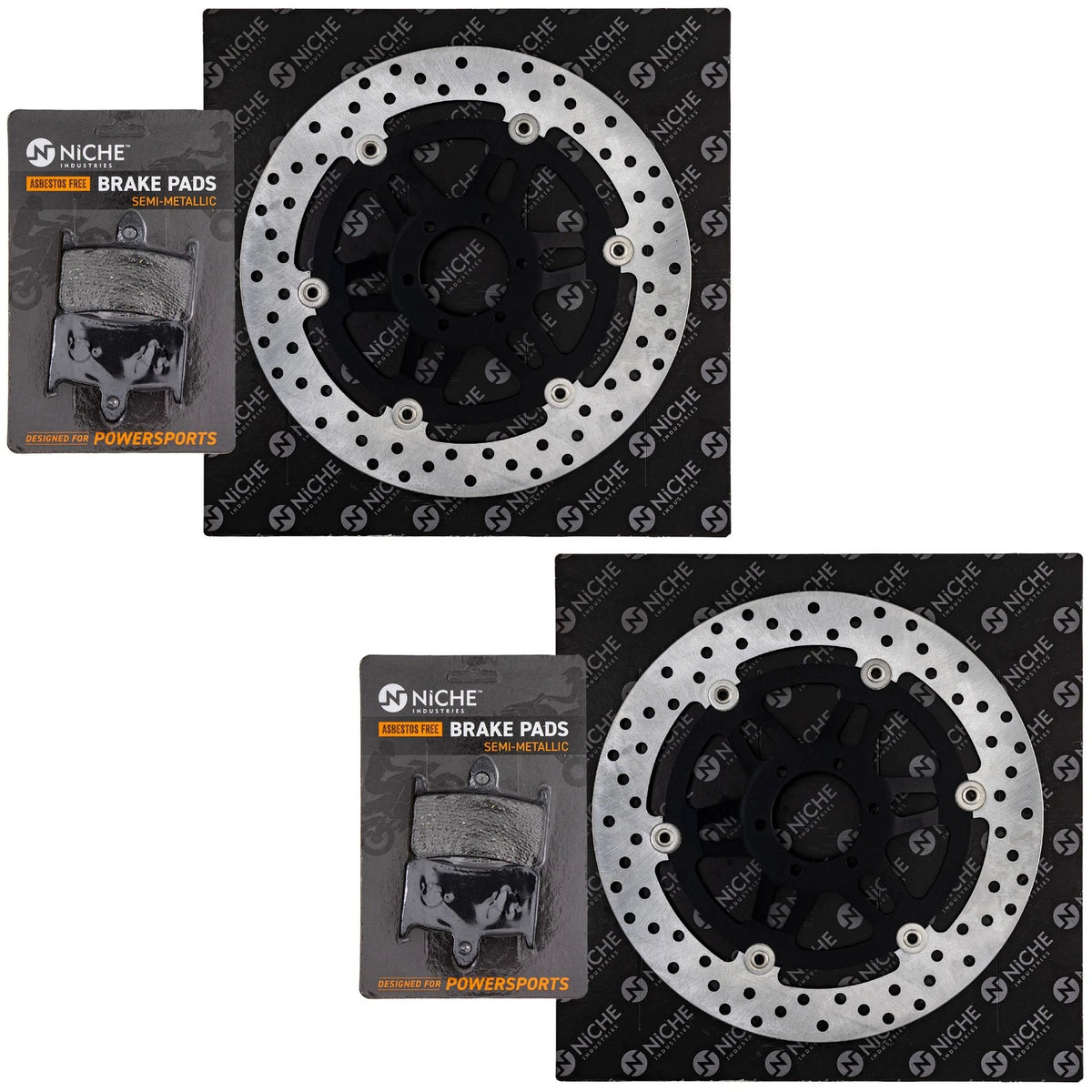 Front Brake Rotor Pad Kit for Honda Interceptor 750 (MK1006682, 5VX-2581T-01-00, 20S-2581T-00-00, 5SL-2581T-00-00)