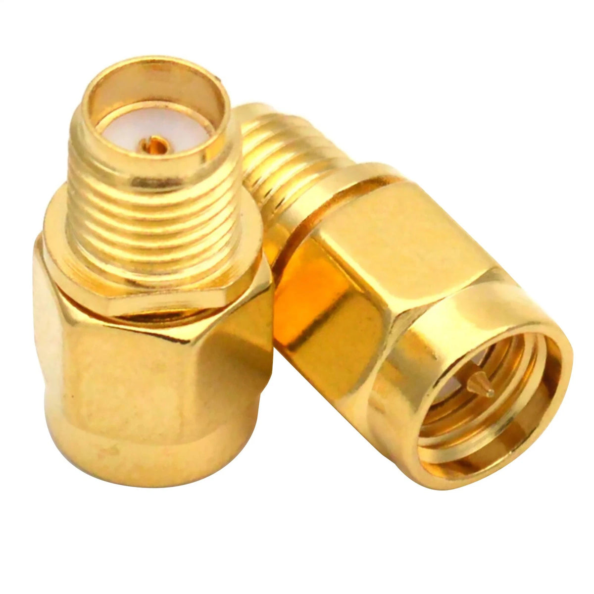2X SMA Female Jack to SMA Male Plug Coax Cable Connector