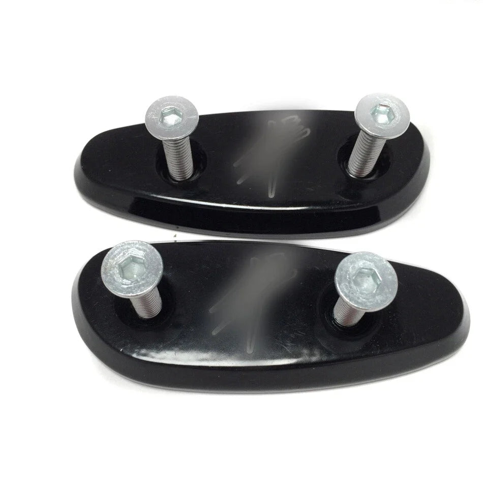 Mirror Block Off Base Plates for Suzuki GSX-R 600 750 1000 (2001–2004) Black