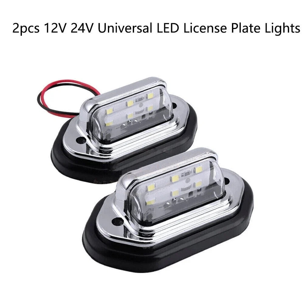 2Pcs LED Signal Tail Lamps for Car Truck Trailer (12V 24V)