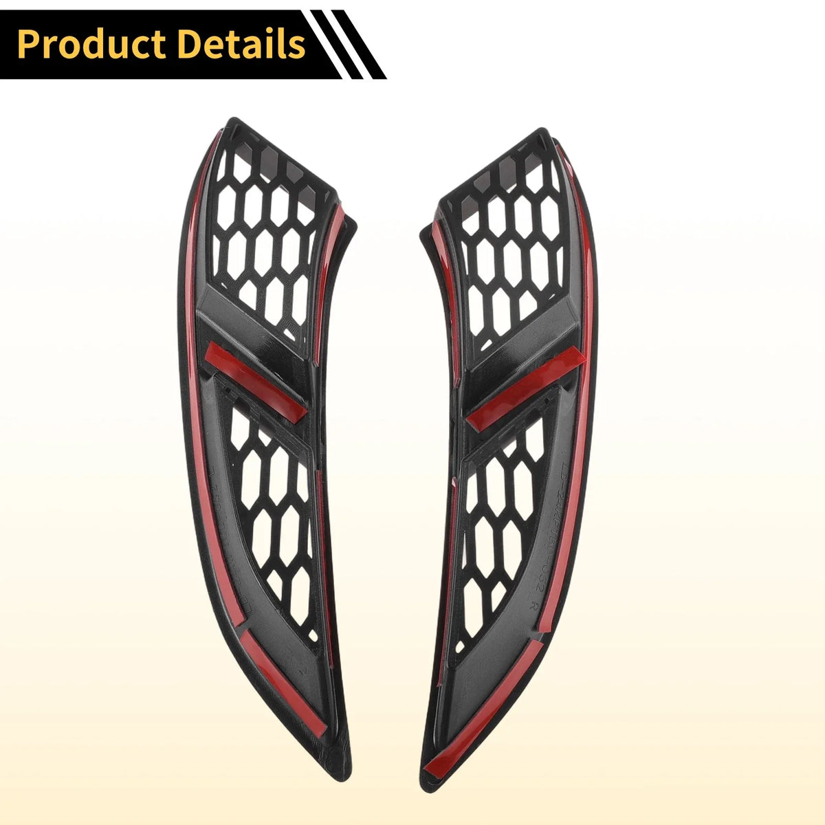 Fog Light Cover Trim for Toyota Land Cruiser (2024–2025) Matte Black