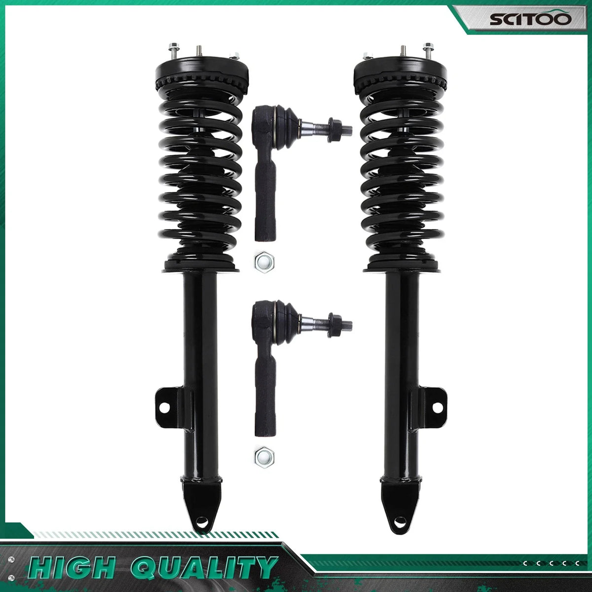Front Complete Struts & Tie Rod End Links for Chrysler 300 Dodge Charger (2005–2010)