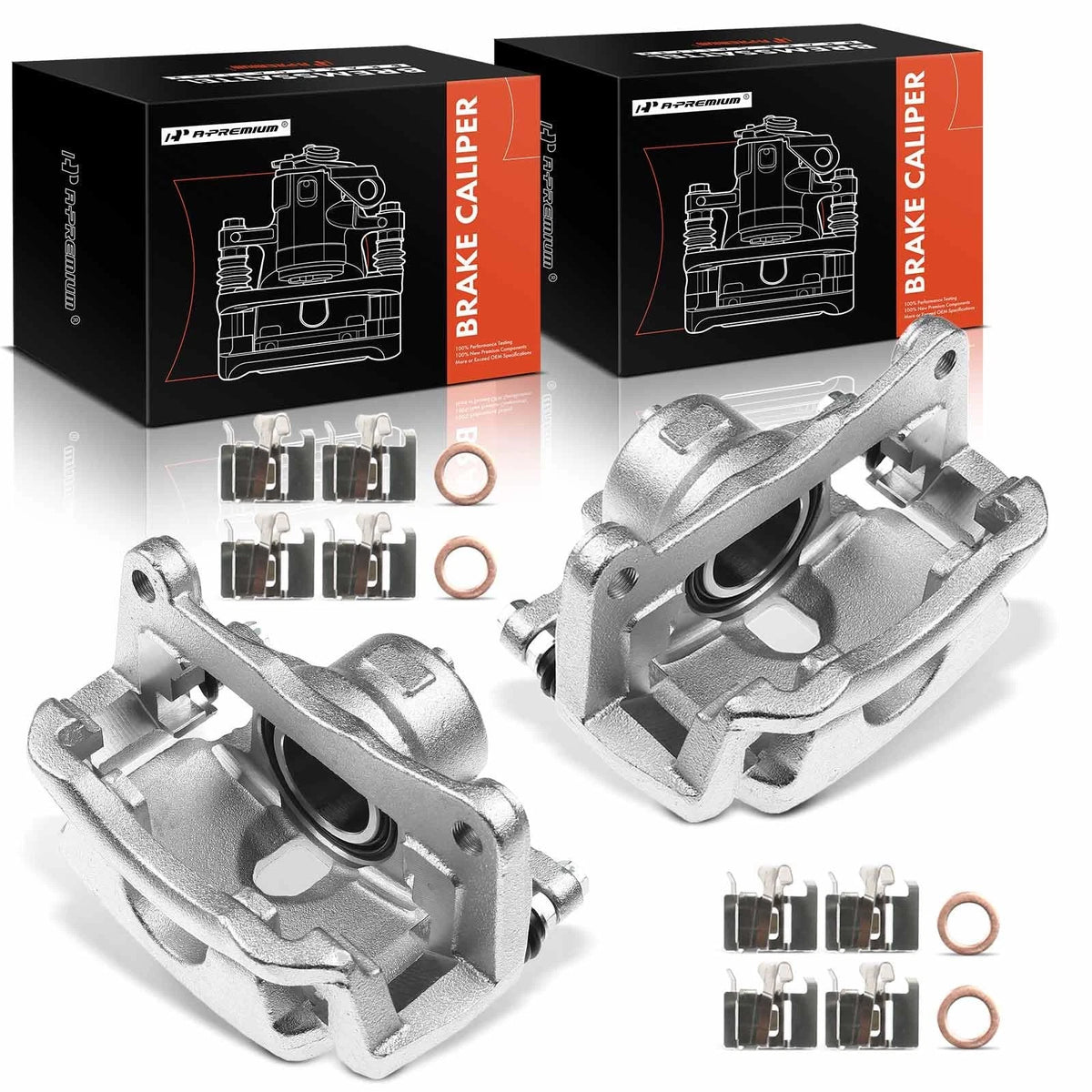 2X Brake Calipers w/ Bracket for Mazda 6 (2014–2019) GHP9-33-71X, GHP9-33-61X