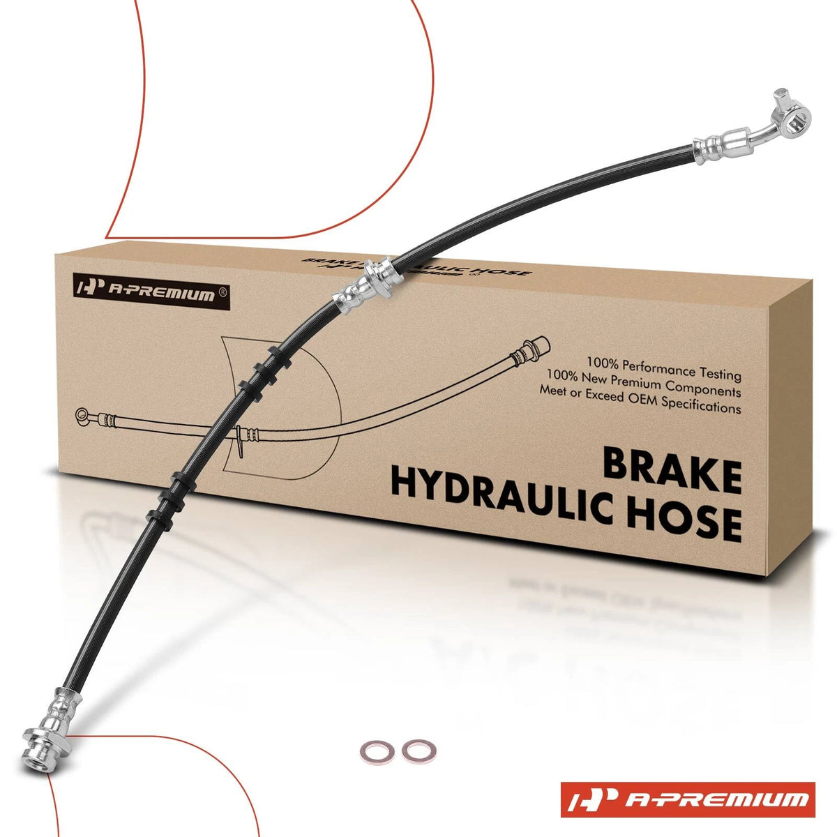 Front Right Brake Hydraulic Hose for Nissan Maxima, Infiniti I30 (2002–2003) 462104Y910, 2204271