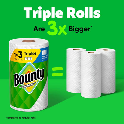 2X Bounty Full Sheet Paper Towels, 75 Sheets, White (Pack of 2)