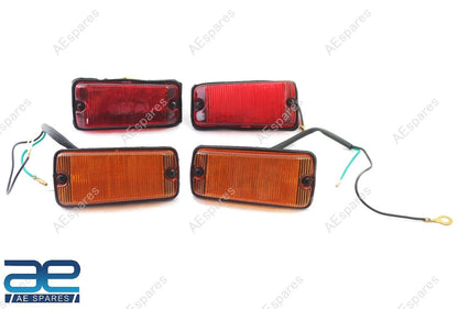 Front & Rear Side Marker Light Set for Suzuki Samurai SJ413 SJ410