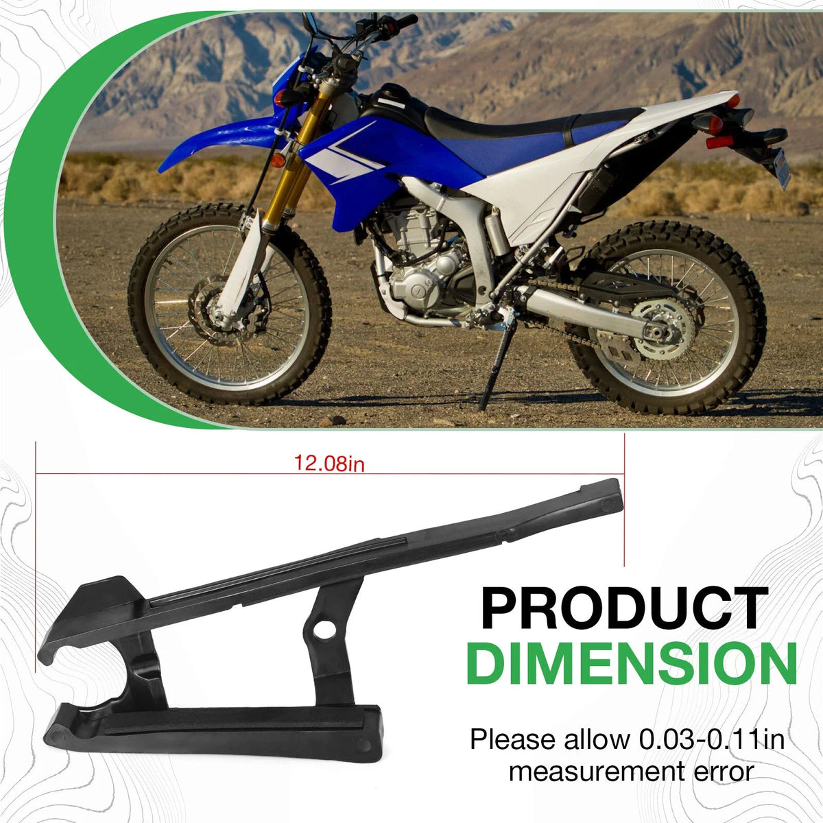 Front Chain Guide Guard Seal for Yamaha WR250R WR250X (2007–2023)