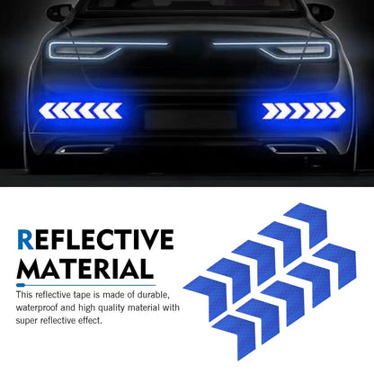 10X Arrow Reflective Stickers for Car (Waterproof, 1.97" x 1.81")