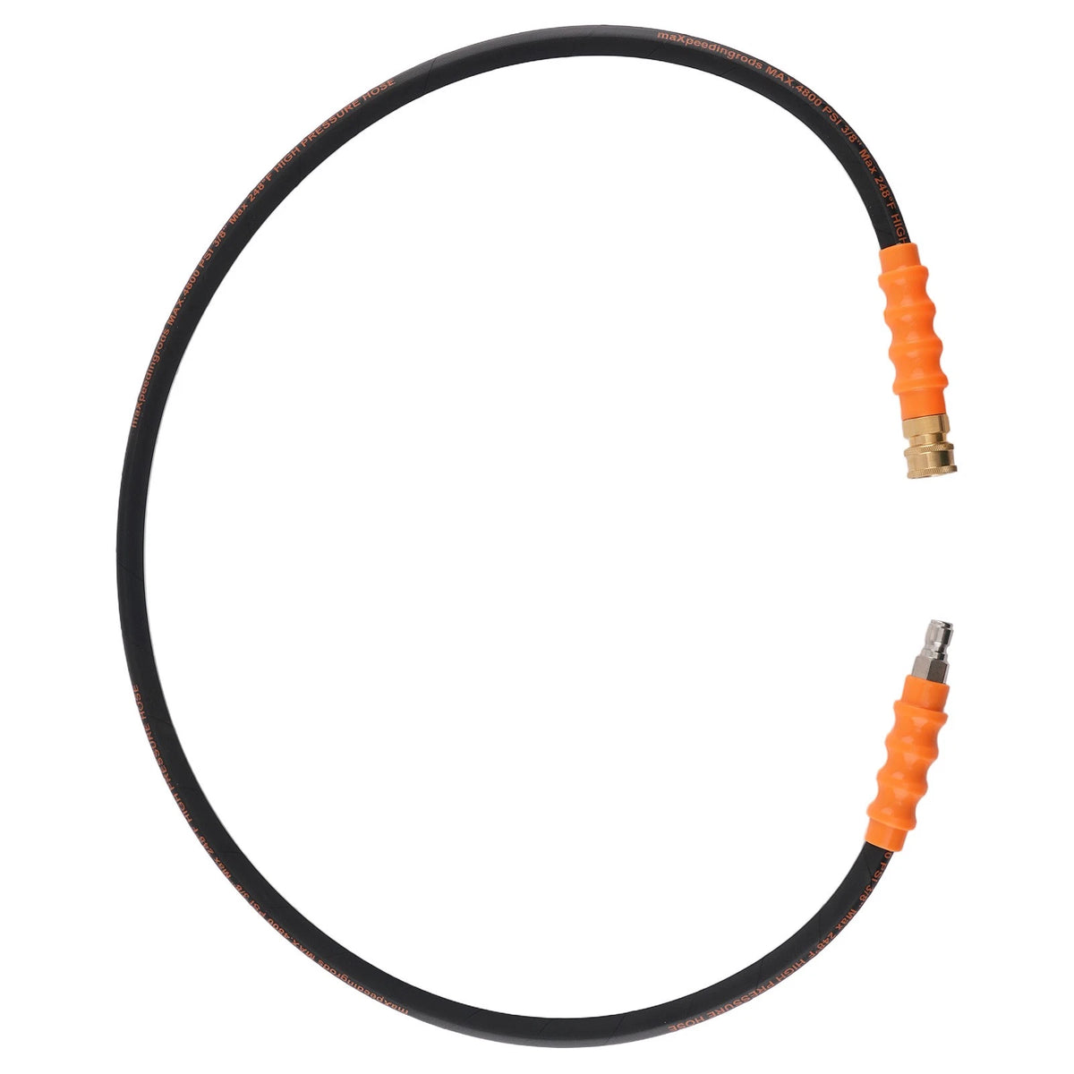 5FT 3/8" Pressure Washer Hose for Pressure Washers (4800 PSI) Rubber Steel Braided
