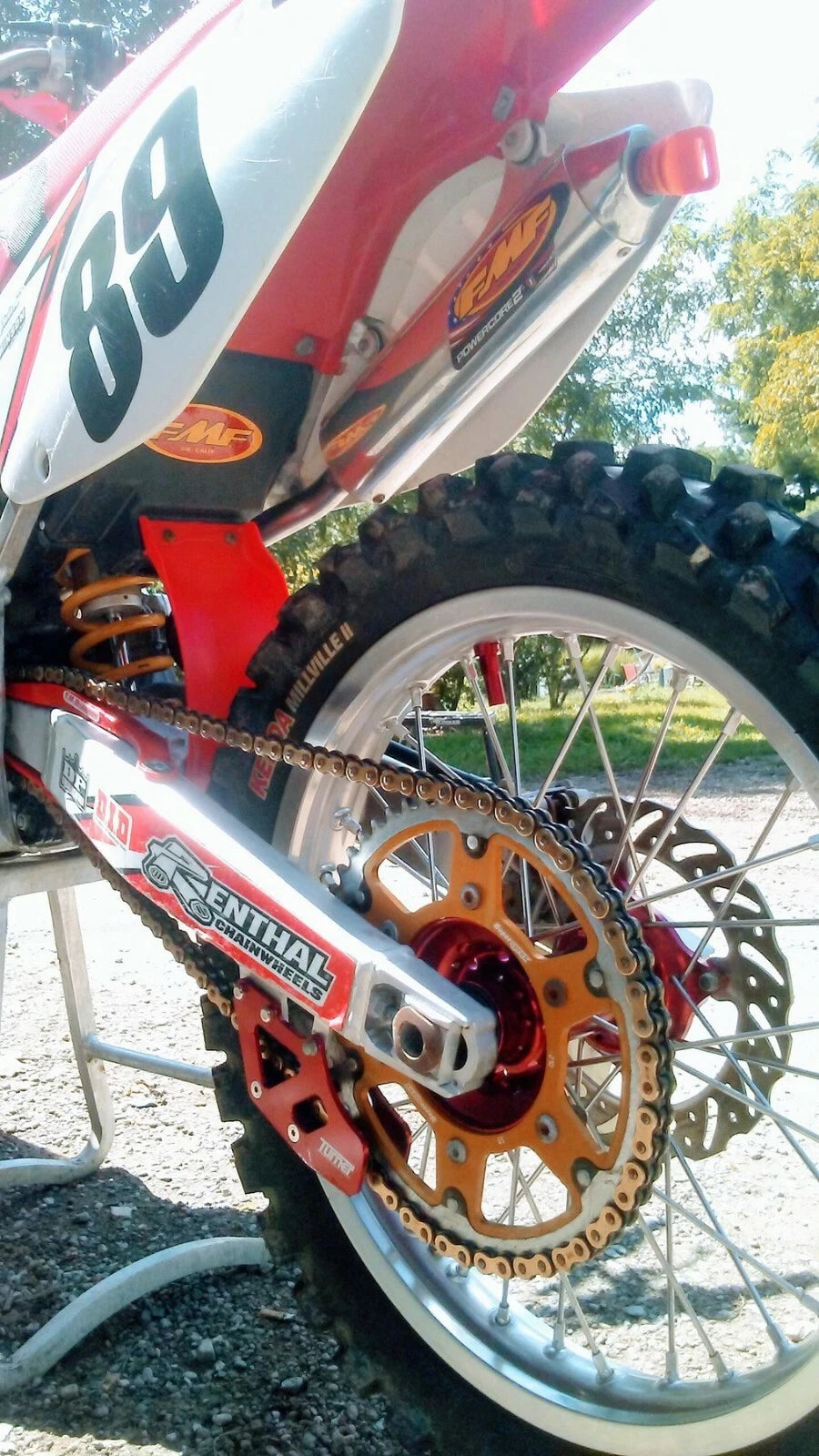 Rim Lock Nut/Spacer Kit Red for Honda