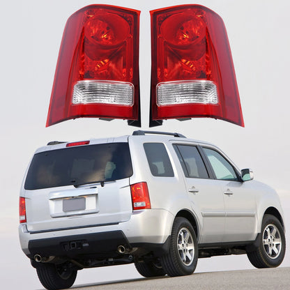 Set of 2 Rear Tail Light Assembly for Honda Pilot (2009–2015) - Halogen, 33500SZAA02, 33550SZAA02, HO2800174, HO2801174