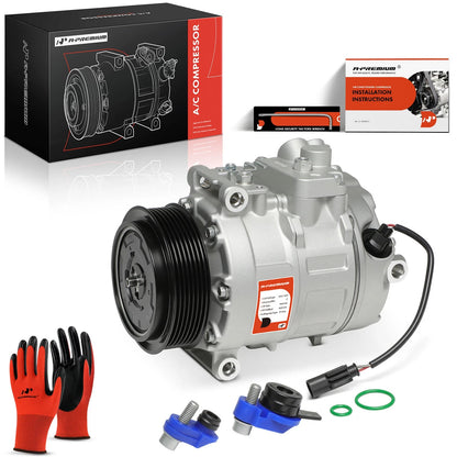A/C Compressor with Clutch for BMW E92 E93 F30 335i 335is X3 X1 (2007–2013) 64526956719, 157382