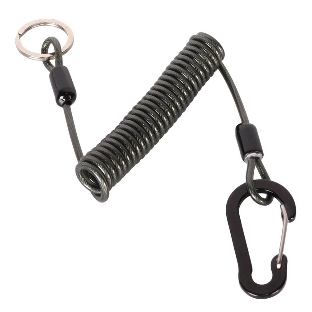 Anti-lost Wire Spring Rope for Fishing Tackle (1.2M/2M)