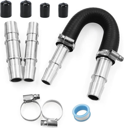 Upgrade Aluminum Engine Heater Core Bypass Kit for Fit F