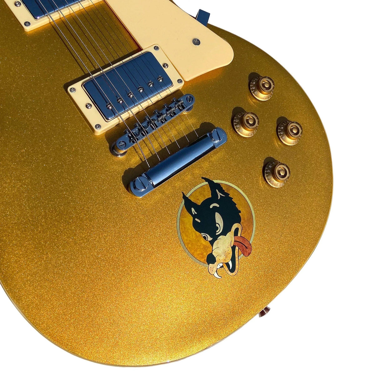 Inlay Sticker for Guitars & Bass - Jerry Garcia Wolf (Multi-colored)