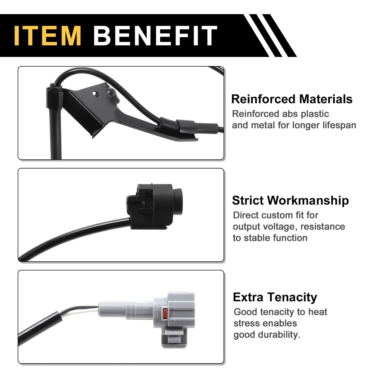 ABS Wheel Speed Sensor No. 8951604040, 1P3781 for Toyota Tacoma (2005–2015) Front Left