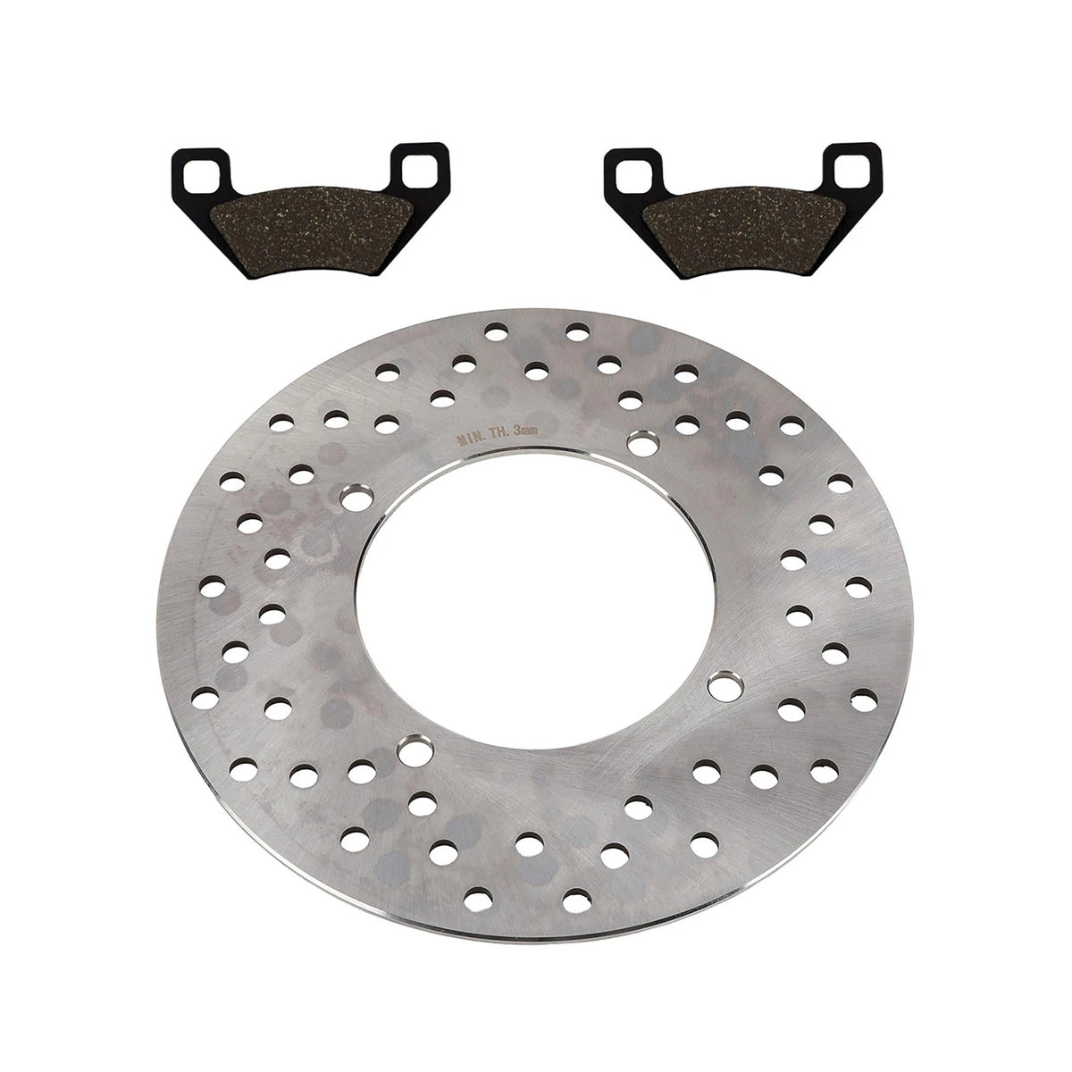 Rear Disc Brake Rotor & Semi-Metallic Pads for Arctic Cat 366 4x4 (2009) FS-2036 FS-458c