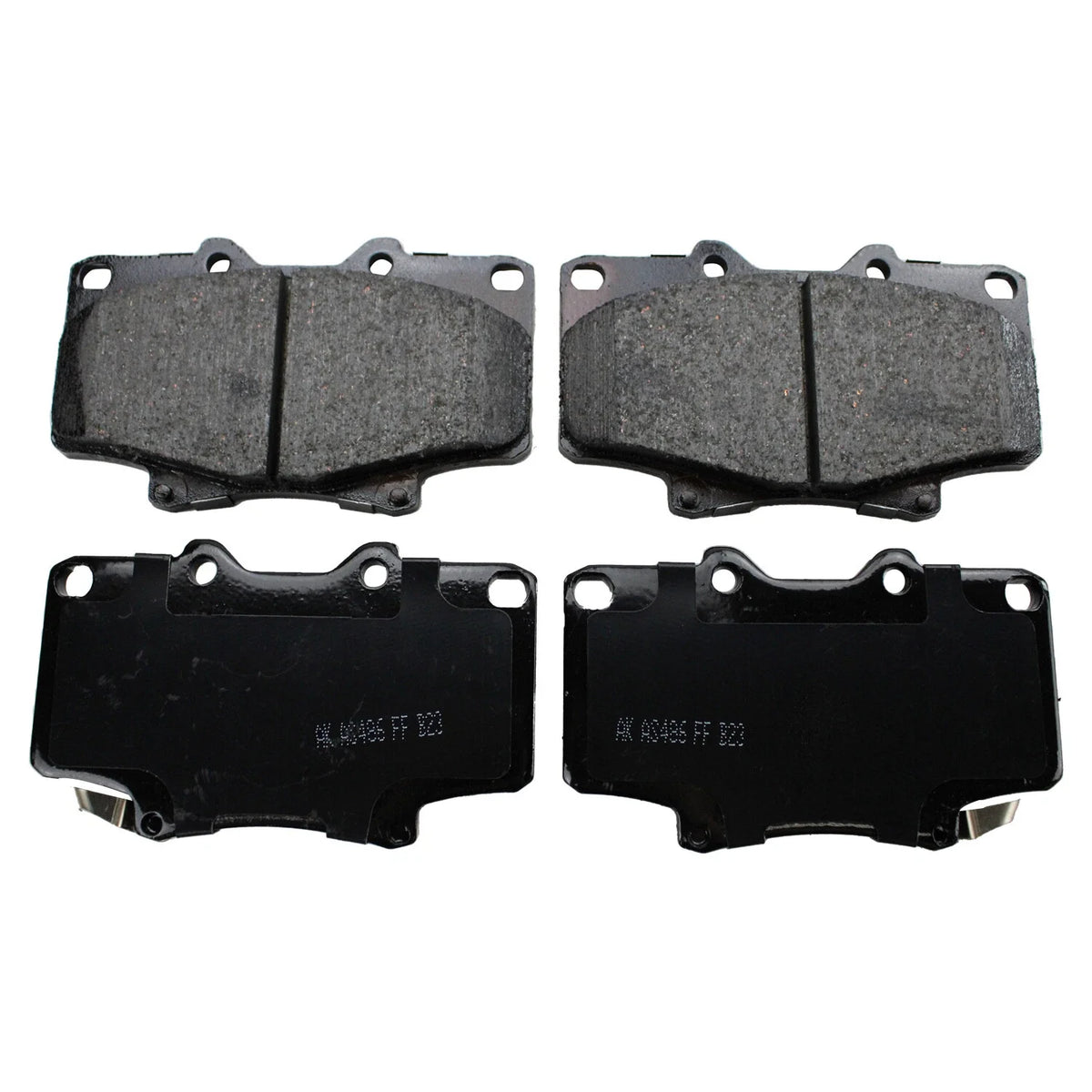 Set of 4 Akebono ProACT Front Ceramic Brake Pads for Toyota Land Cruiser (1996–2007)