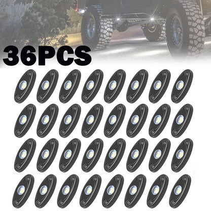 36PCS White LED Rock Lights for Jeep (Offroad, Truck, UTV, ATV)