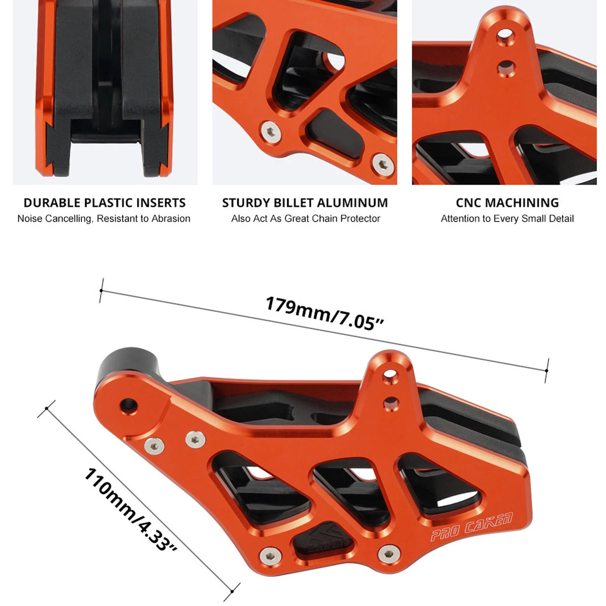 CNC Billet Chain Guide Guard Cover for KTM 450 SXF EXC XCW (2008–2023)