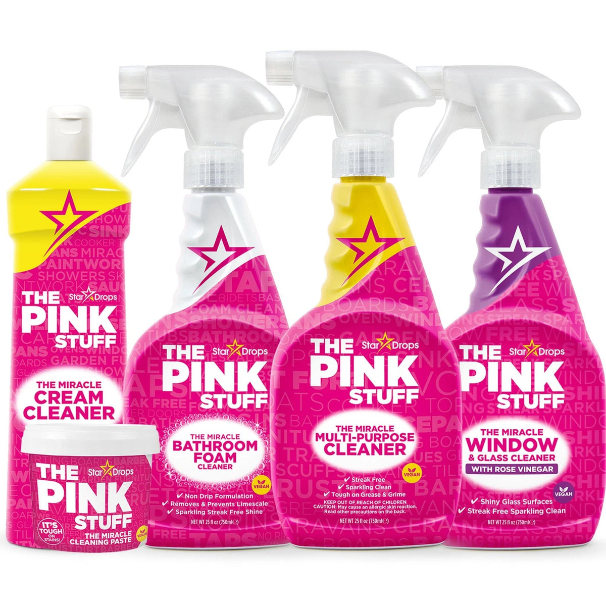 Stardrops The Pink Stuff Miracle Cleaning Bundle for Home (Pack of 1)