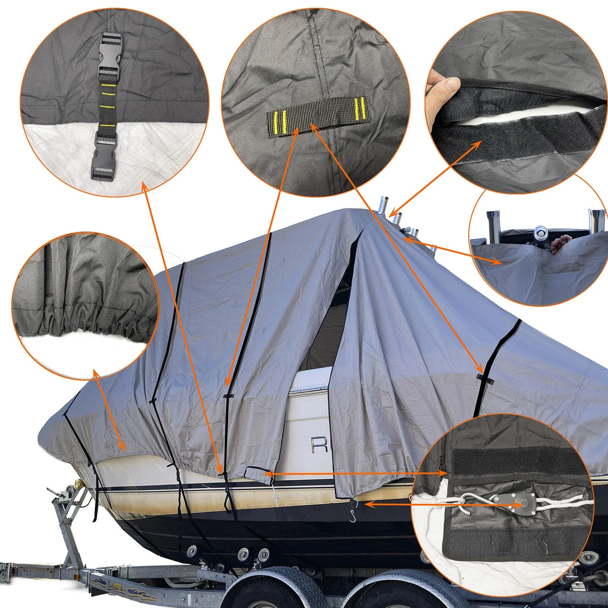Parker 2801 Center Console Hard-Top Storage Boat Cover