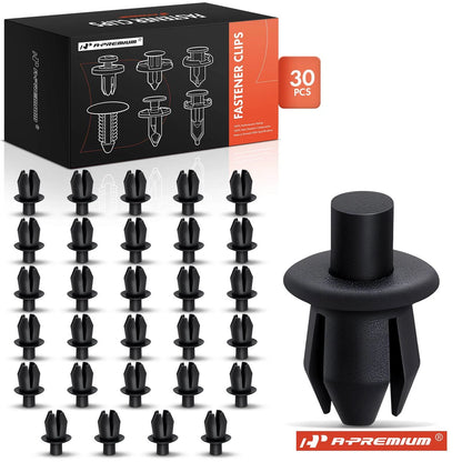 30Pcs Nylon Retainer Clip Push-Type for VW Jetta Passat (N0385501, 21391)