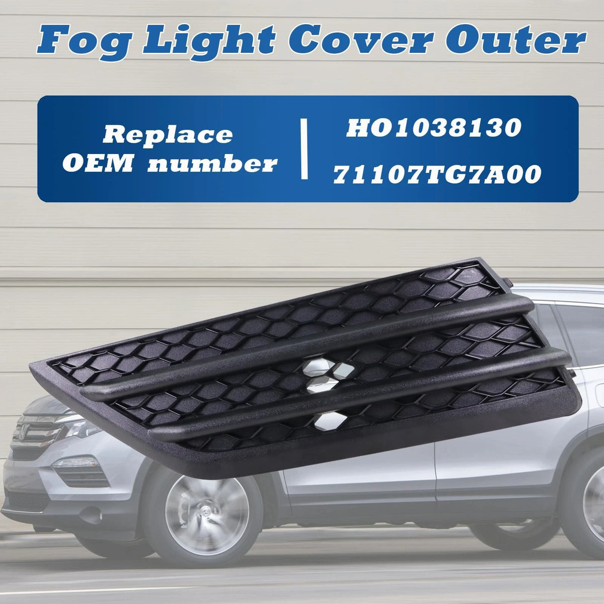 Left Fog Light Cover Bezel for Honda Pilot (2016–2018)