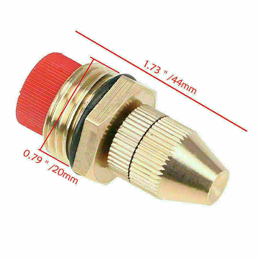 Brass Misting Nozzle for Garden Irrigation System (1PC)