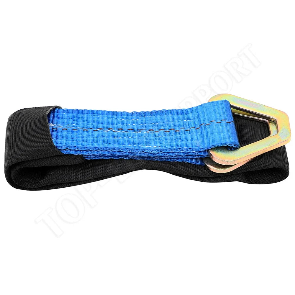 Set of 4 2" x 36" Tie Down Tow Axle Straps with D Ring