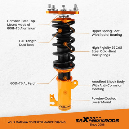 Coilovers Lowering Kit for Mazda Protege 5 (1999–2003) Adj. Height Shock Strut