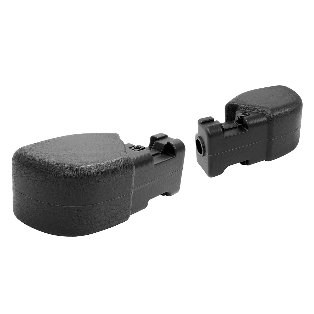 Set of 2 Front Bumper End Caps for Jeep Wrangler TJ (1997–2006) - CON-A000000377, 55155757AB, 55155757AA, CH1004128