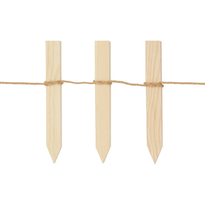 50PCS Wooden Garden Stake for Fence Post and Flowerbeds