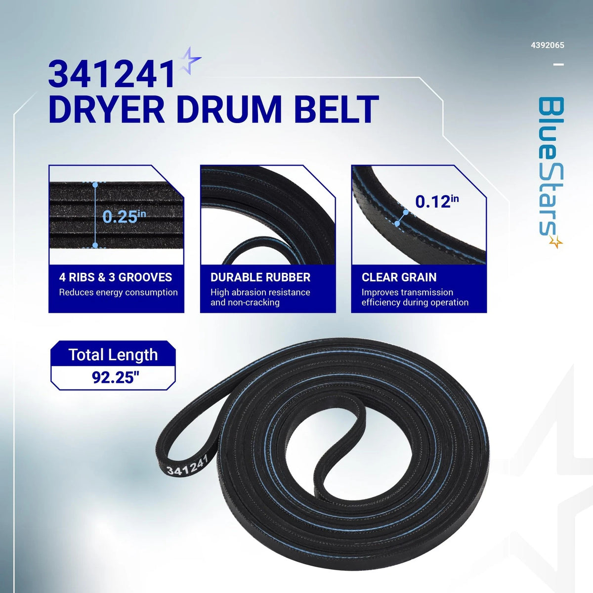 Dryer 92.25" x 0.25" for BlueStars (No Part Numbers Available)